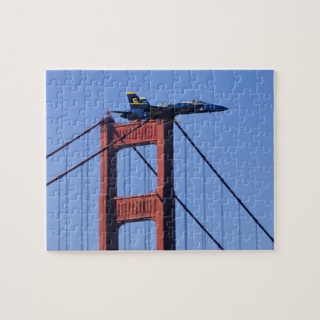 Blue Angels flyby during 2006 Fleet Week 3 Jigsaw Puzzle (Horizontal)