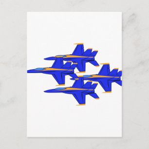Blue Angels Formation Postcard