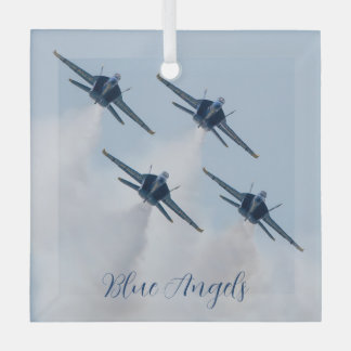 Blue Angels Glass Ornament