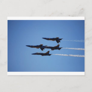 Blue Angels Inverted Postcard