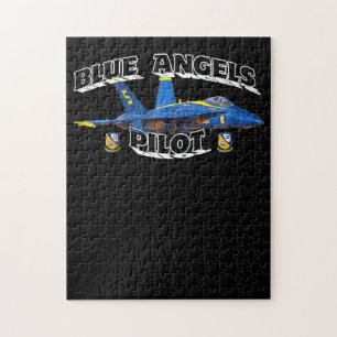 Blue Angels Pilot Childs Blue Angels Pilot Gift Jigsaw Puzzle