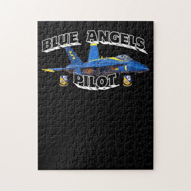 Blue Angels Pilot Childs Blue Angels Pilot Gift Jigsaw Puzzle (Vertical)