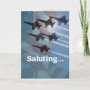 Blue Angels Salute Thank You Card