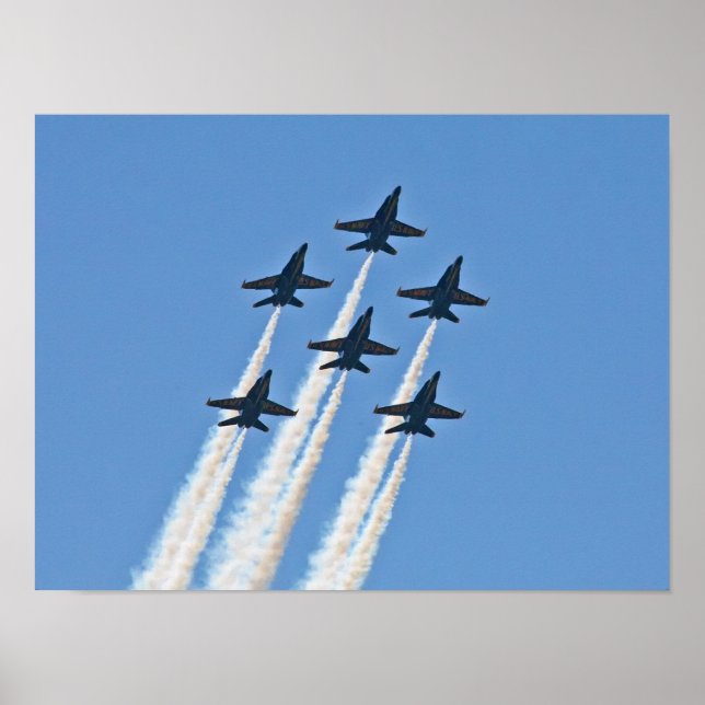 Blue Angels Six Ship Formation Poster (Front)