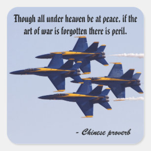 Blue Angels Square Sticker