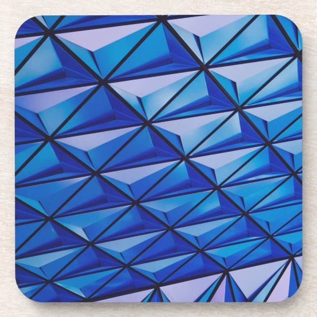 blue angle grid coaster (Front)