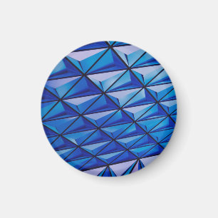 blue angle grid magnet