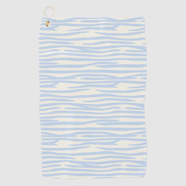 Blue Animal Pattern Golf Towel (Front)