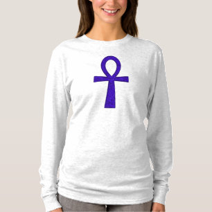 Blue Ankh Adult Clothing T-Shirt