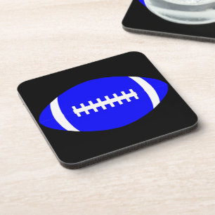 Blue + Any Colour American Football Mancave Coaster
