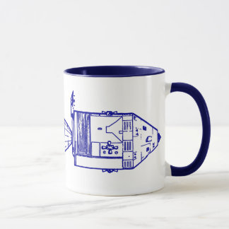 Blue "APOLLO CM/MISSION PLAN" Mug