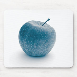 Blue apple design mouse pad