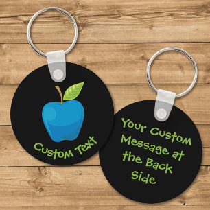 Blue Apple Keychain