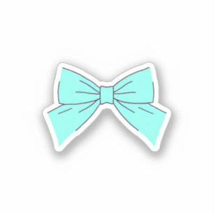 Blue Aqua Bow