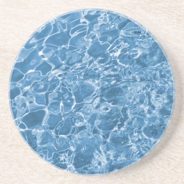 blue aqua coaster (Front)