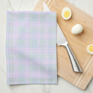  Blue Aqua Praire Plaid Tea Towel