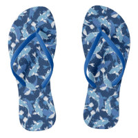 Blue Aquatic Pattern - Koi Fish