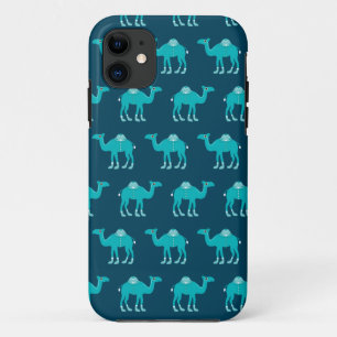 Blue arabic india camel pattern iPhone 11 case