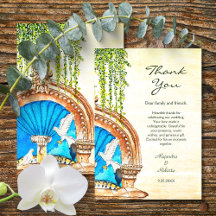 Blue Arch Baroque Mexican Wedding