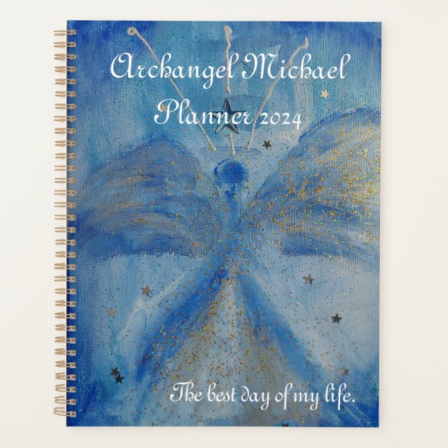 blue archangel Michael planner (Front)