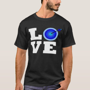 Blue Archery Love For Archer Bow Hunter Sportsmen T-Shirt