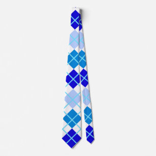 Blue Argyle Custom Tie
