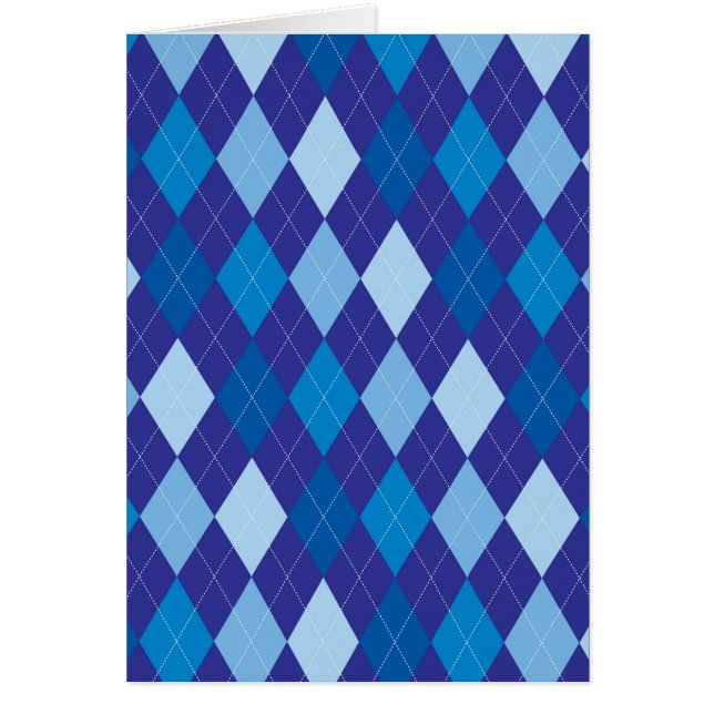 Blue argyle pattern (Front)