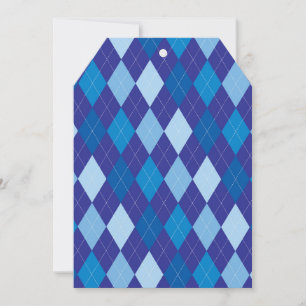 Blue argyle pattern