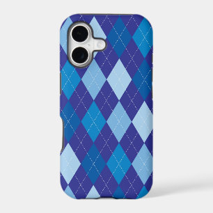 Blue argyle pattern