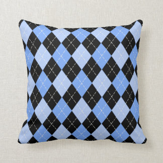 Blue Argyle Pattern American MoJo Pillows