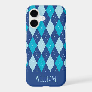 Blue Argyle Pattern iPhone 7/8 Case