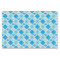 Blue Argyle Paw Print Pattern
