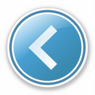 Blue Arrow Button - Left