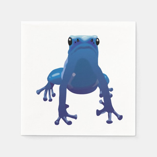 Blue arrow frog napkins (Front)