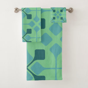 Blue Arrows Bath Towel Set