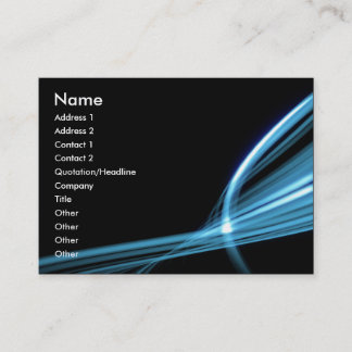 Blue Art Lines Business Card