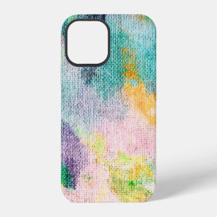 Blue Artistic. White Contemporary Presentation. Ti iPhone 12 Case