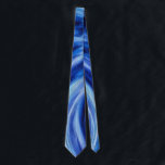 Blue Artsy Abstract Cool Colors Tie<br><div class="desc">This fun tie has my original graphic artwork - featuring my digital abstract painting and in an illustrated artsy style. The main color tones are light and dark blue. This tie is printed on front and back for a cohesive appearance. It would make a great gift for Father's Day, a...</div>