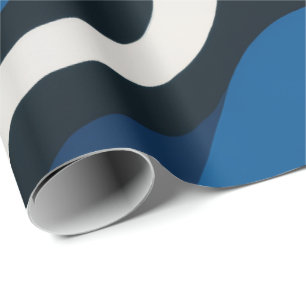 Blue Artsy Wrapping Paper