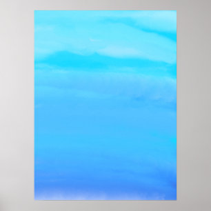 Blue as the Sky Abstract Art  Poster