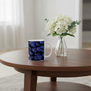 Blue Asters pattern Coffee Mug