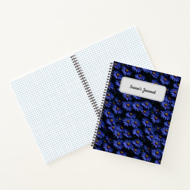 Blue Asters Photography  Notebook (Inside)