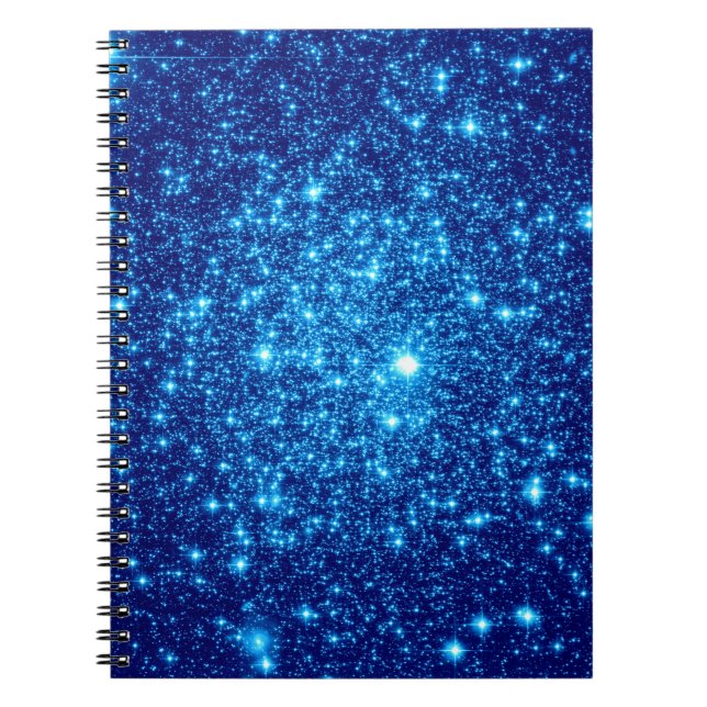 Blue Astral Glitter Notebook (Front)