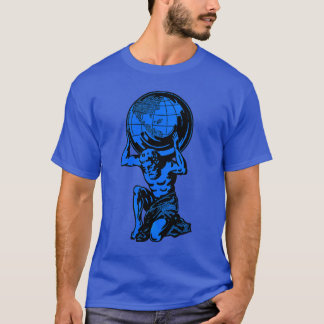 Blue Atlas Mythology Weightlifting T-Shirt