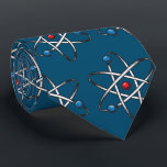 Blue Atom Molecule Pattern Teacher Science Tie<br><div class="desc">This cute atom molecule pattern is great for the scientist,  teacher,  or science lover in your life.</div>