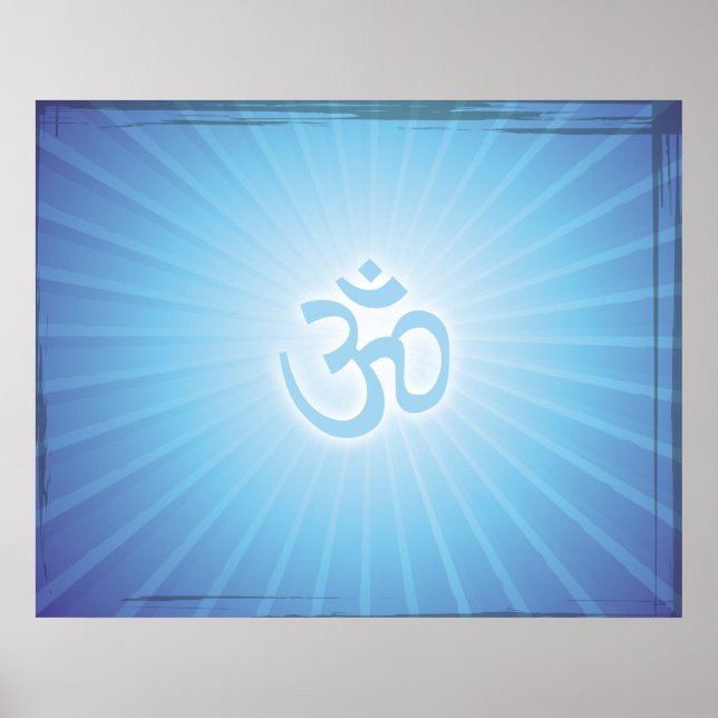 Blue Aum Energy Poster (Front)