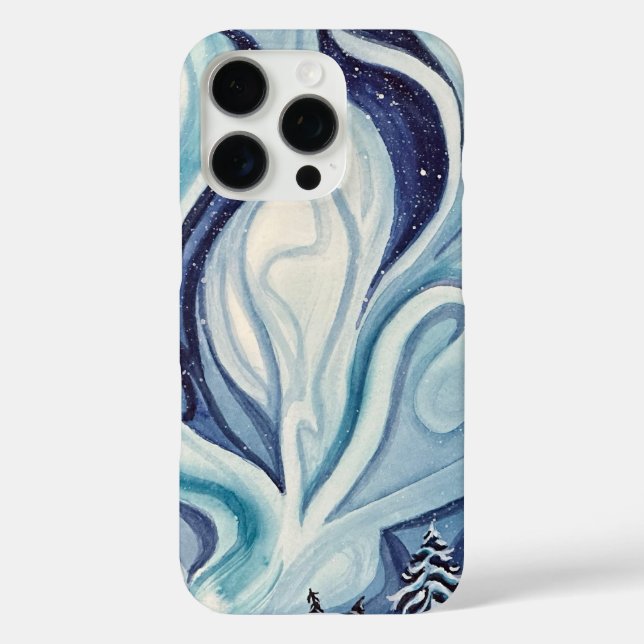 Blue Aurora Iphone 16ProMax Case (Back)