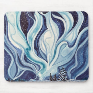 Blue Aurora Mouse Pad