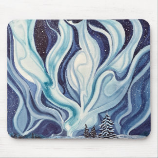 Blue Aurora Mouse Pad