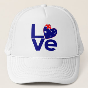 Blue Aussie LOVE Trucker Hat